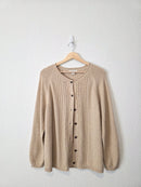 Neutral Textured Cotton Cardigan (LP)