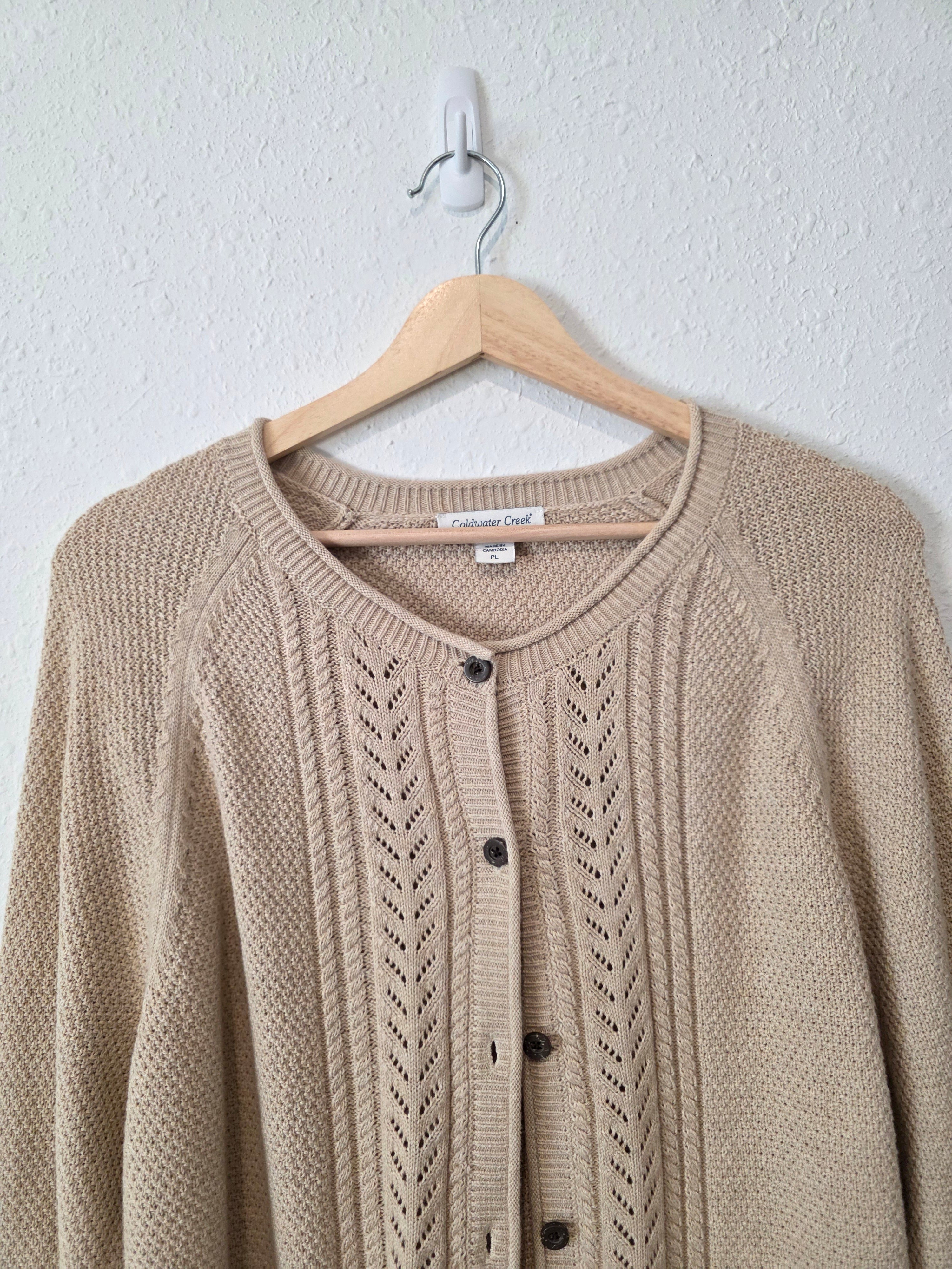 Neutral Textured Cotton Cardigan (LP)