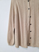 Neutral Textured Cotton Cardigan (LP)