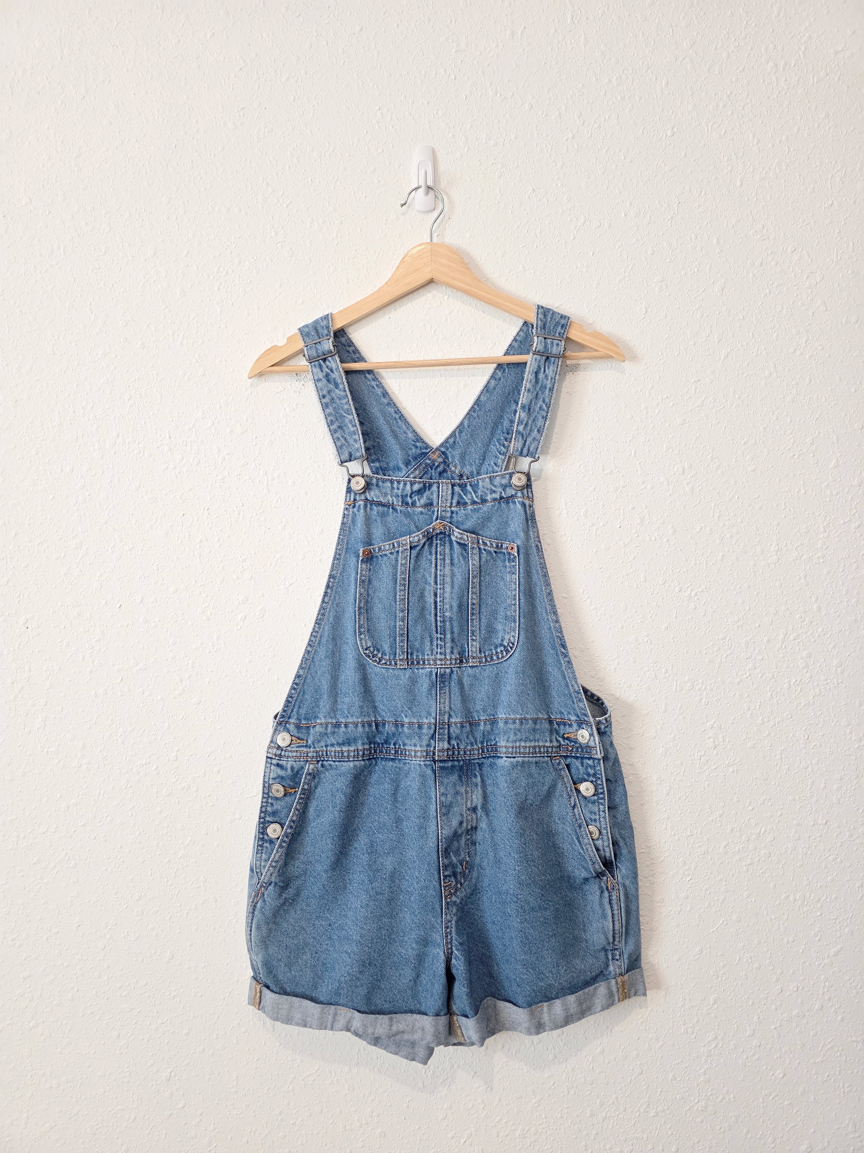 Relaxed Denim Shortalls (M)