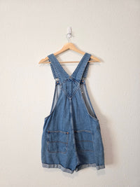 Relaxed Denim Shortalls (M)