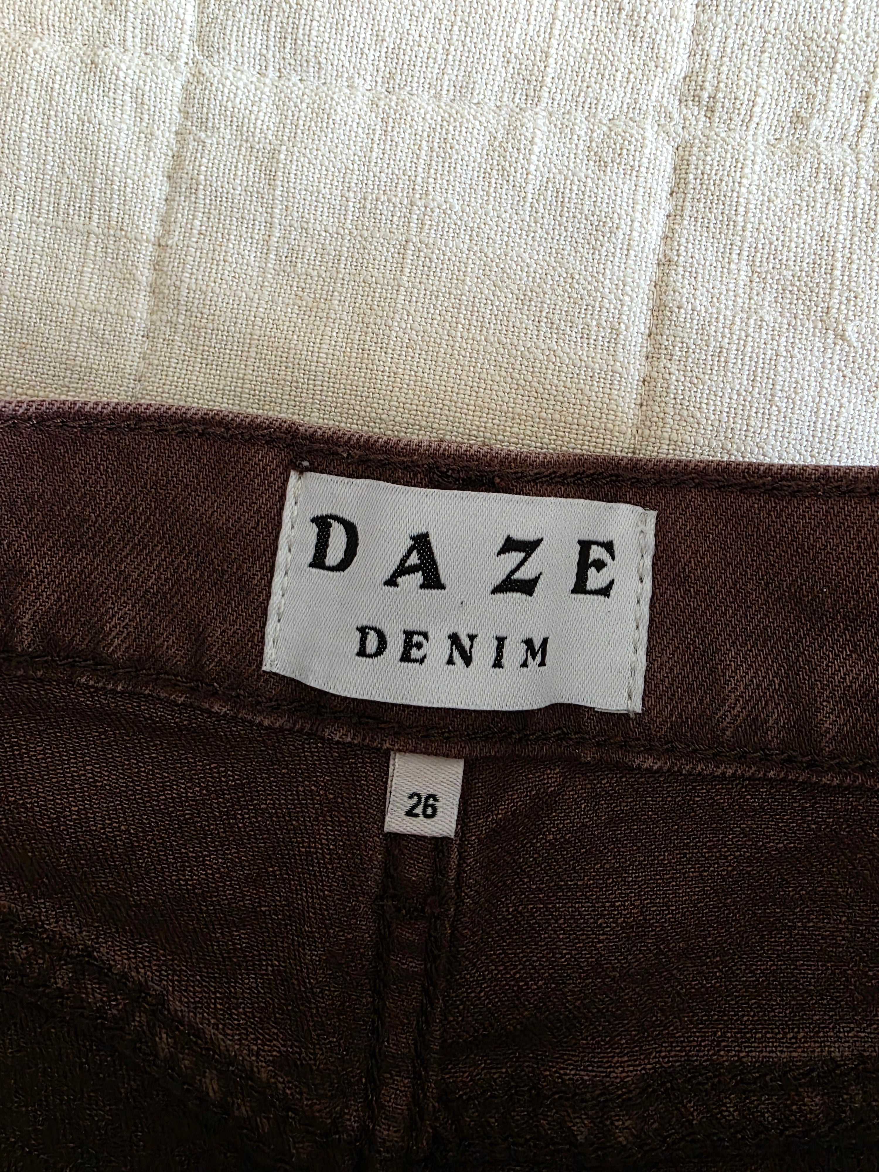 Daze Brown Relaxed Jeans (26)
