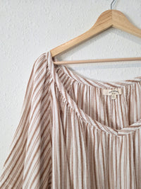 Striped Cotton Gauze Top (XL)