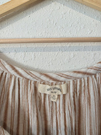 Striped Cotton Gauze Top (XL)