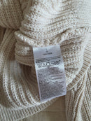 Neutral Cotton Ribbed Cardigan (L)