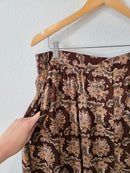 Vintage Floral Midi Skirt (XL)