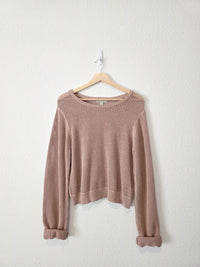 Open Knit Cotton Sweater (M)