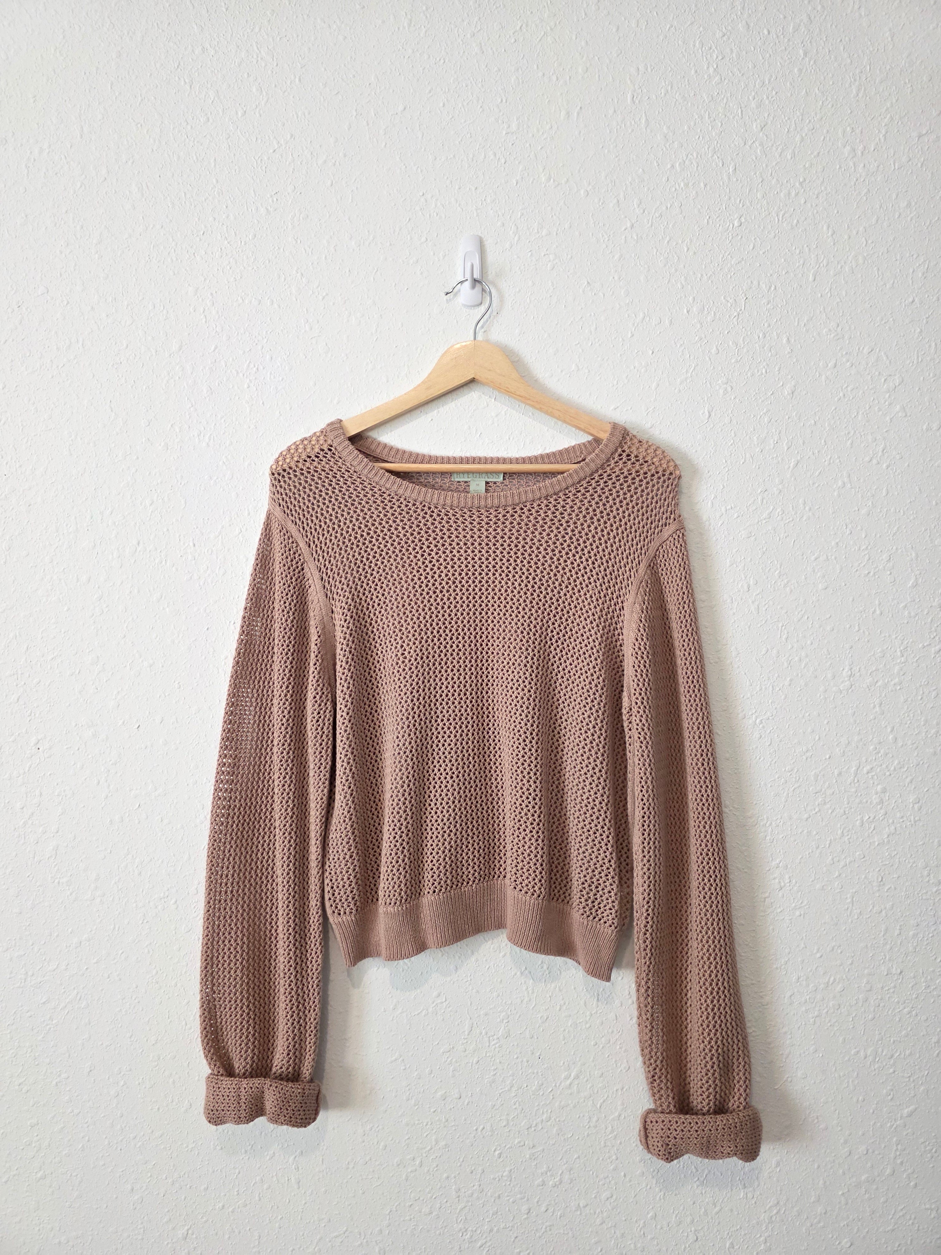 Open Knit Cotton Sweater (M)