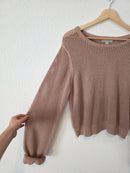 Open Knit Cotton Sweater (M)