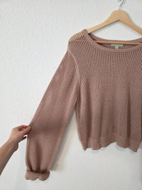 Open Knit Cotton Sweater (M)
