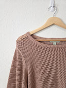 Open Knit Cotton Sweater (M)