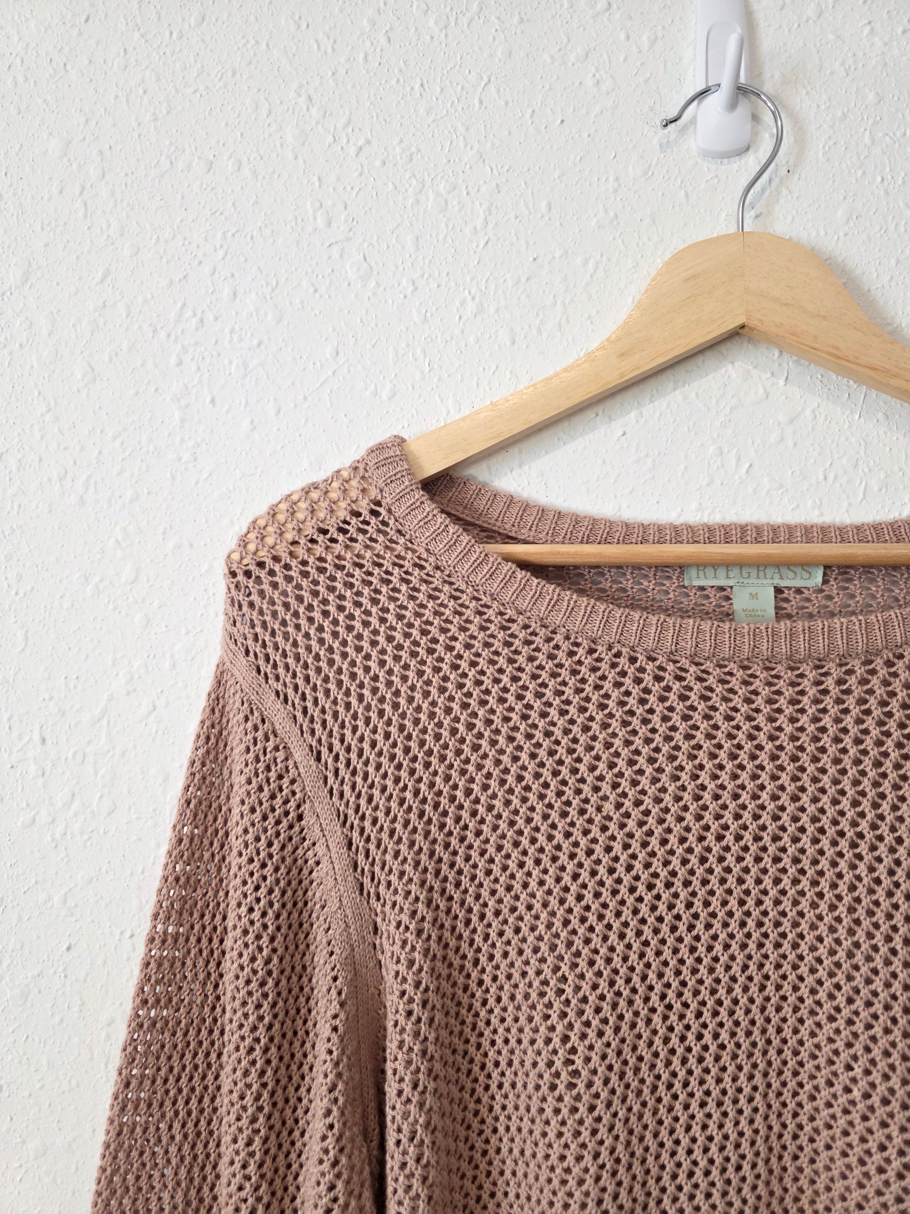 Open Knit Cotton Sweater (M)