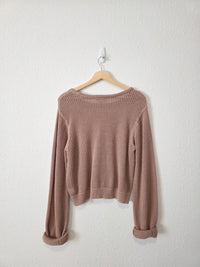 Open Knit Cotton Sweater (M)