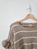 NEW Ruffle Striped Sweater (S)