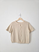 Mod Ref Button Up Knit Top (S)