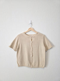 Mod Ref Button Up Knit Top (S)