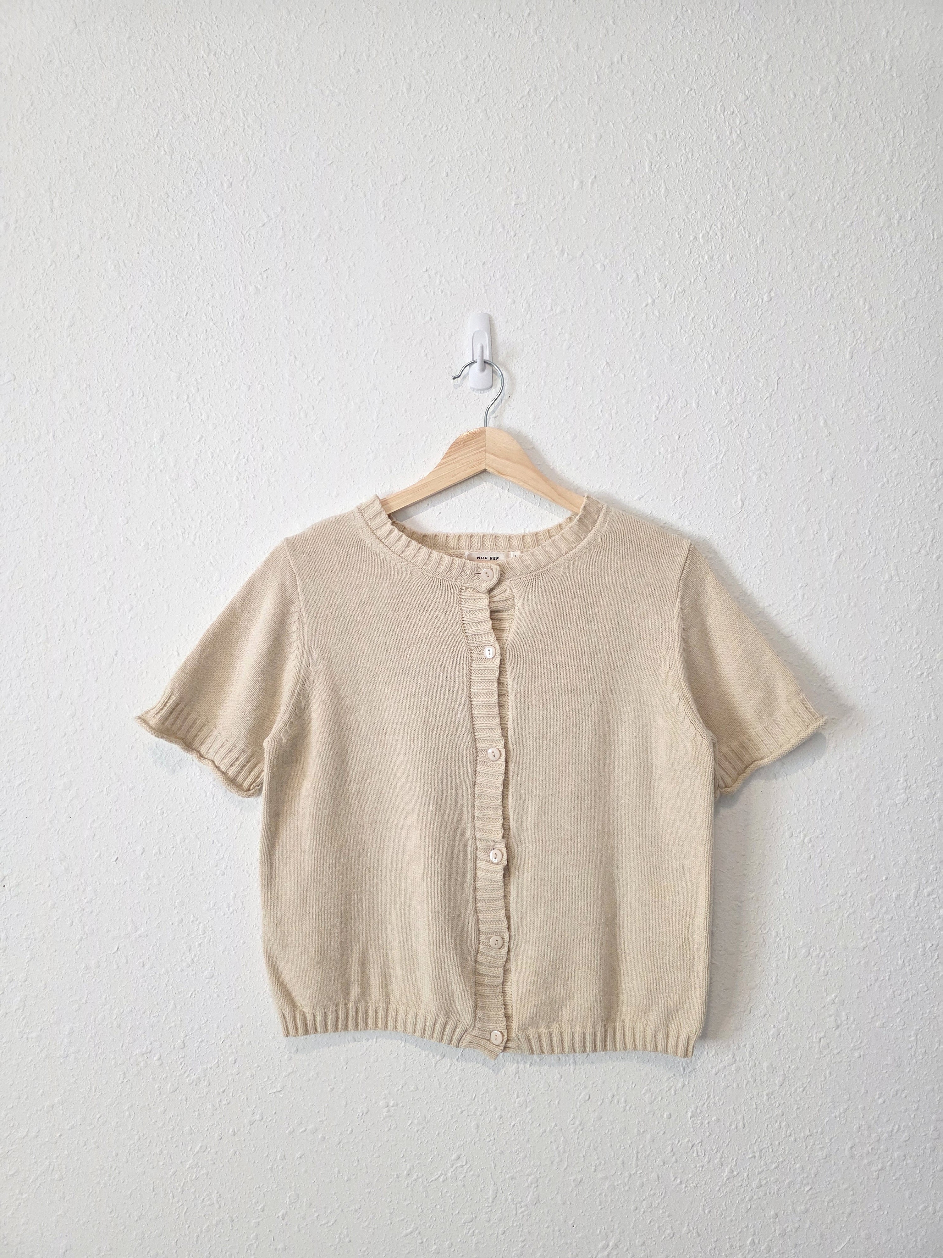 Mod Ref Button Up Knit Top (S)