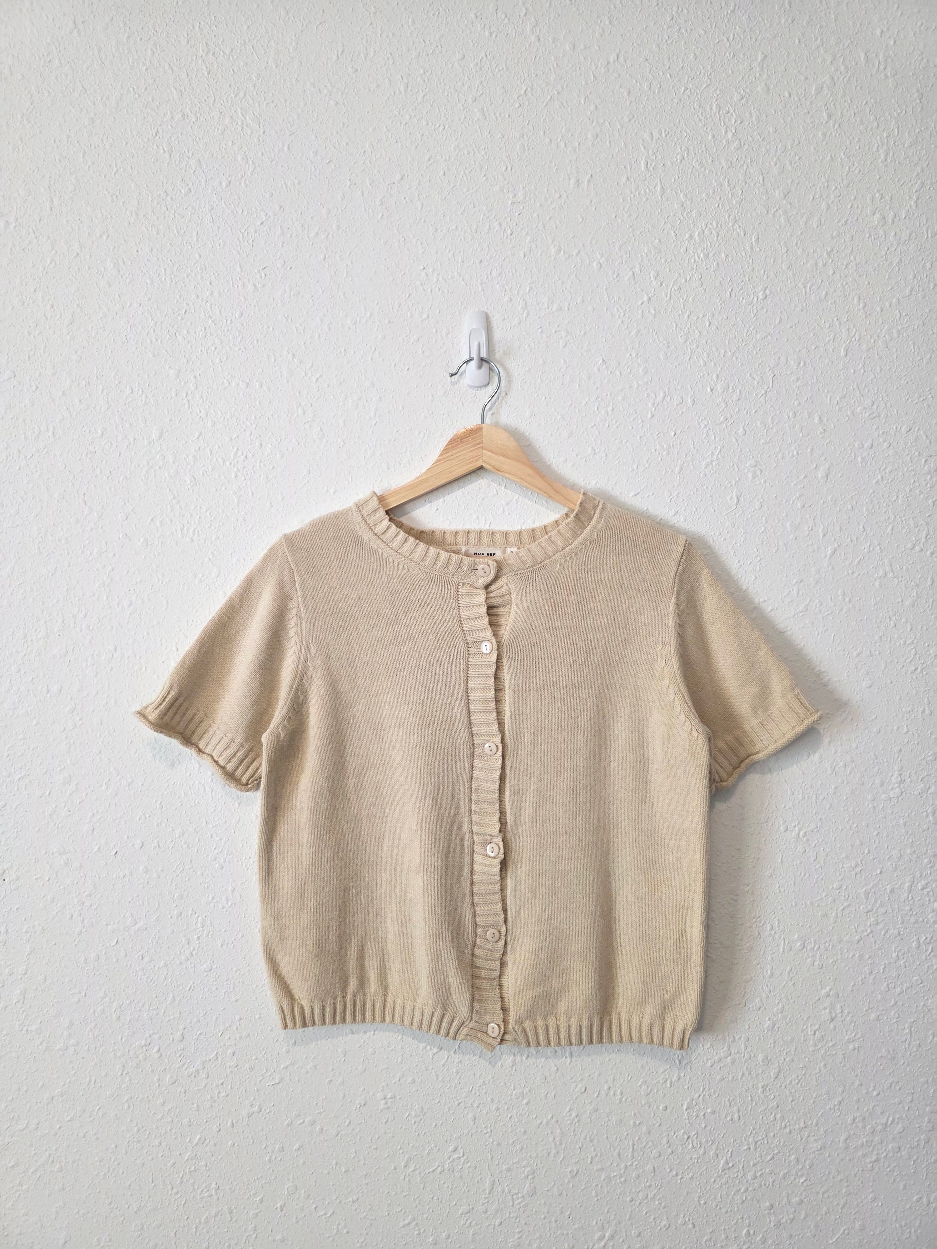 Mod Ref Button Up Knit Top (S)