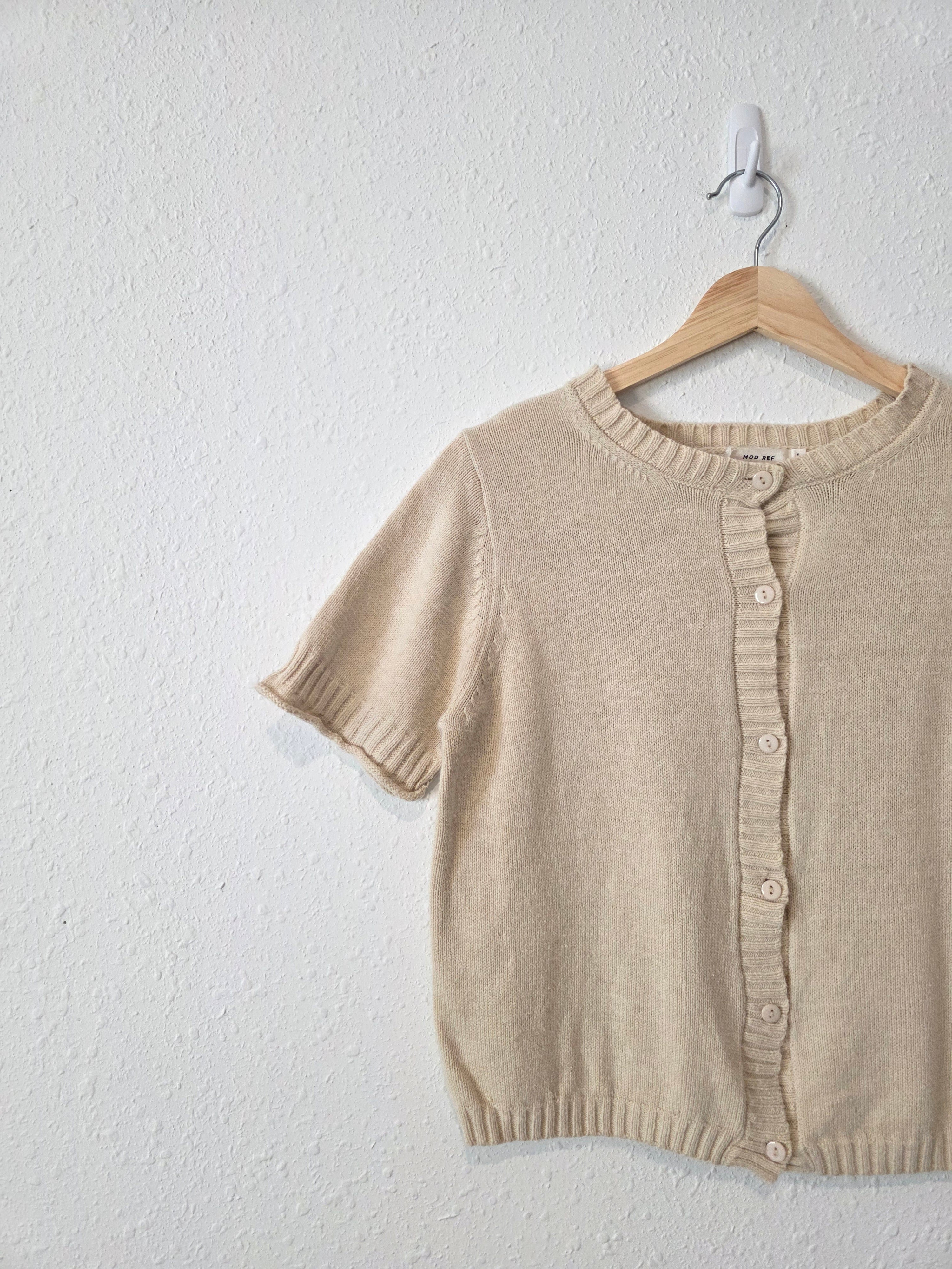 Mod Ref Button Up Knit Top (S)