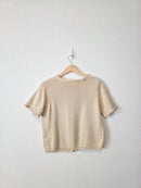Mod Ref Button Up Knit Top (S)