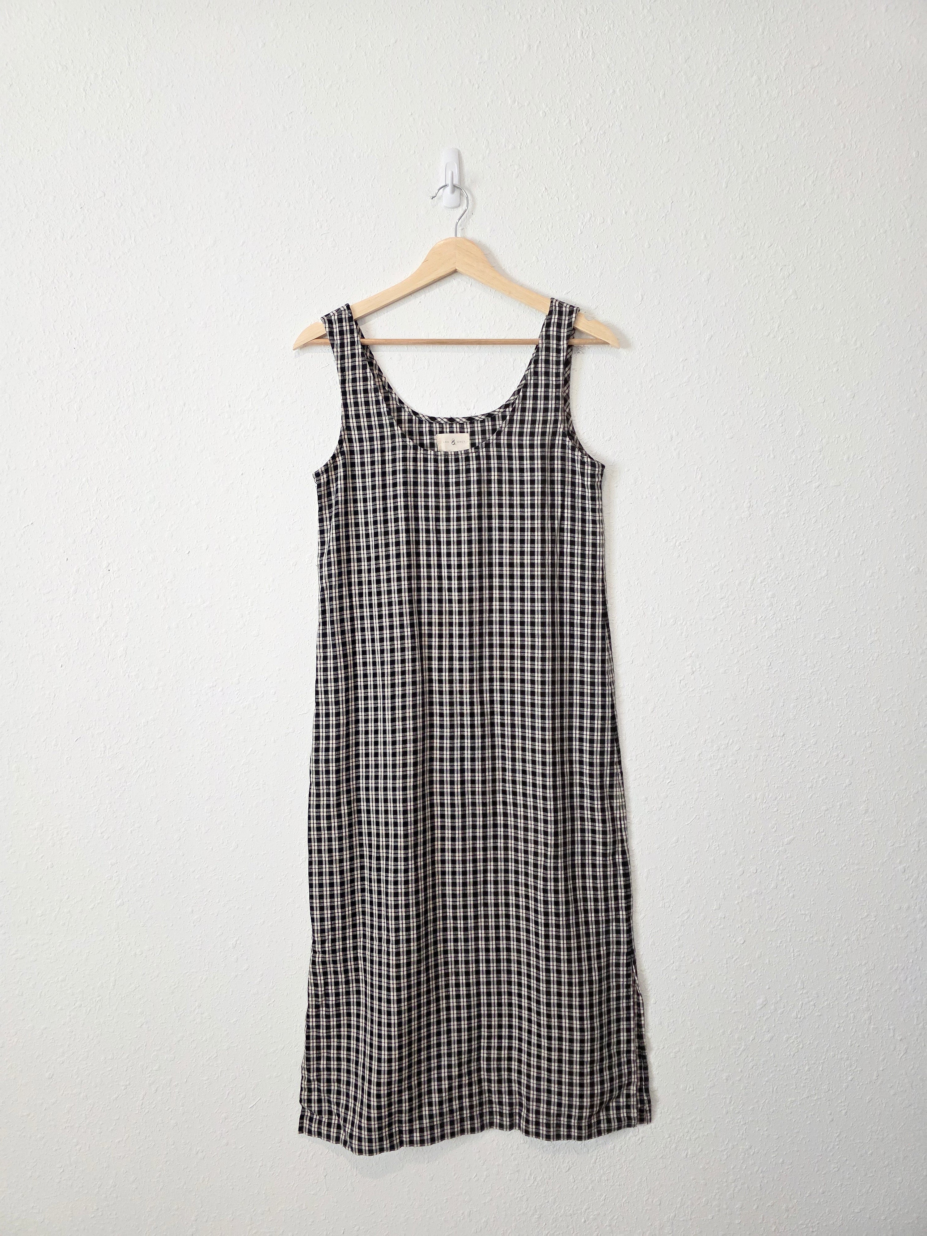 Lou & Grey Checkered Midi Dress (XS)
