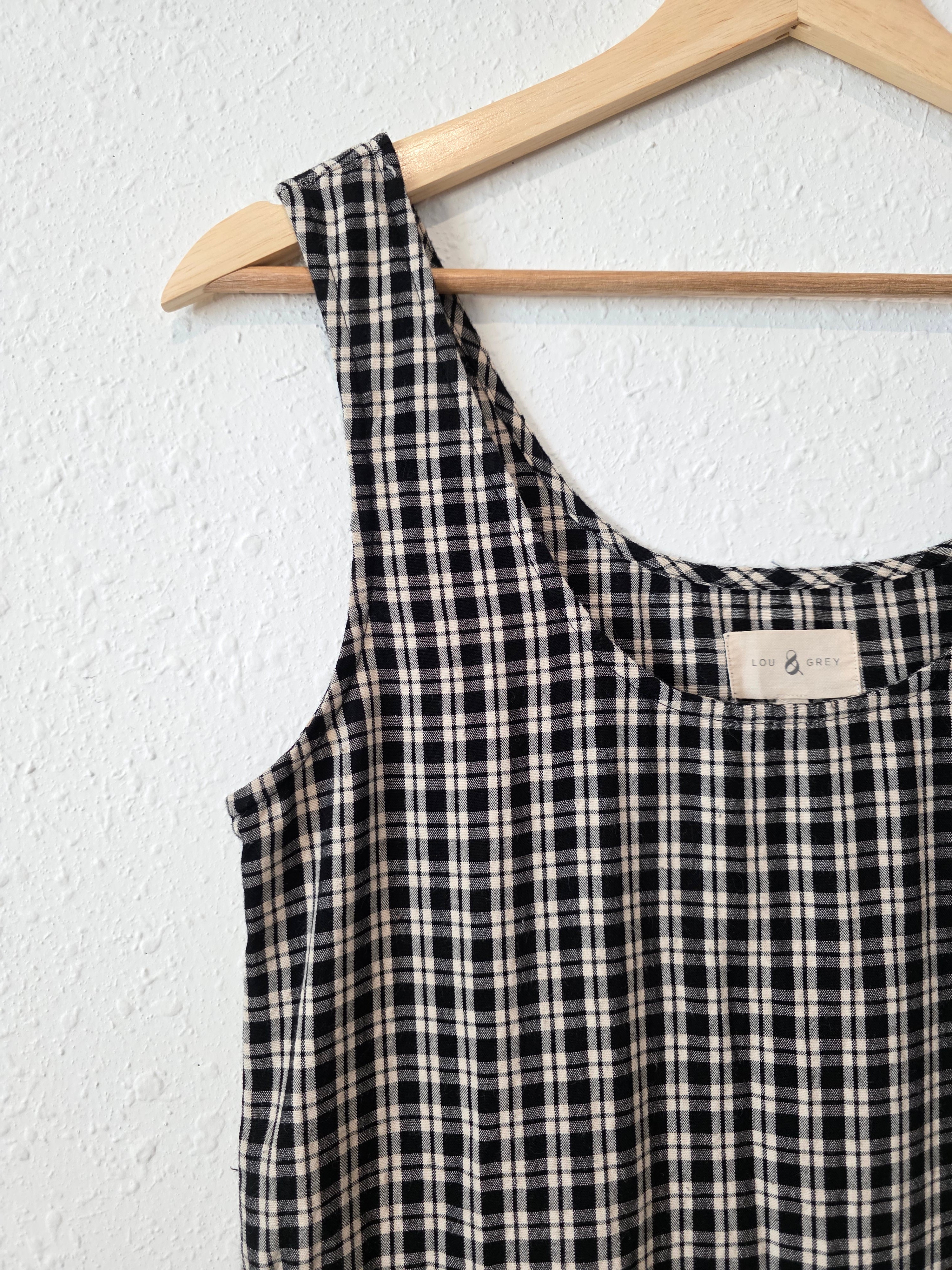 Lou & Grey Checkered Midi Dress (XS)
