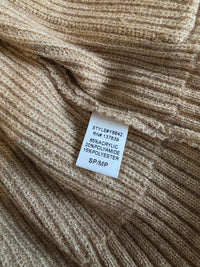 Brown Ribbed Cardigan Sweater (S/M)