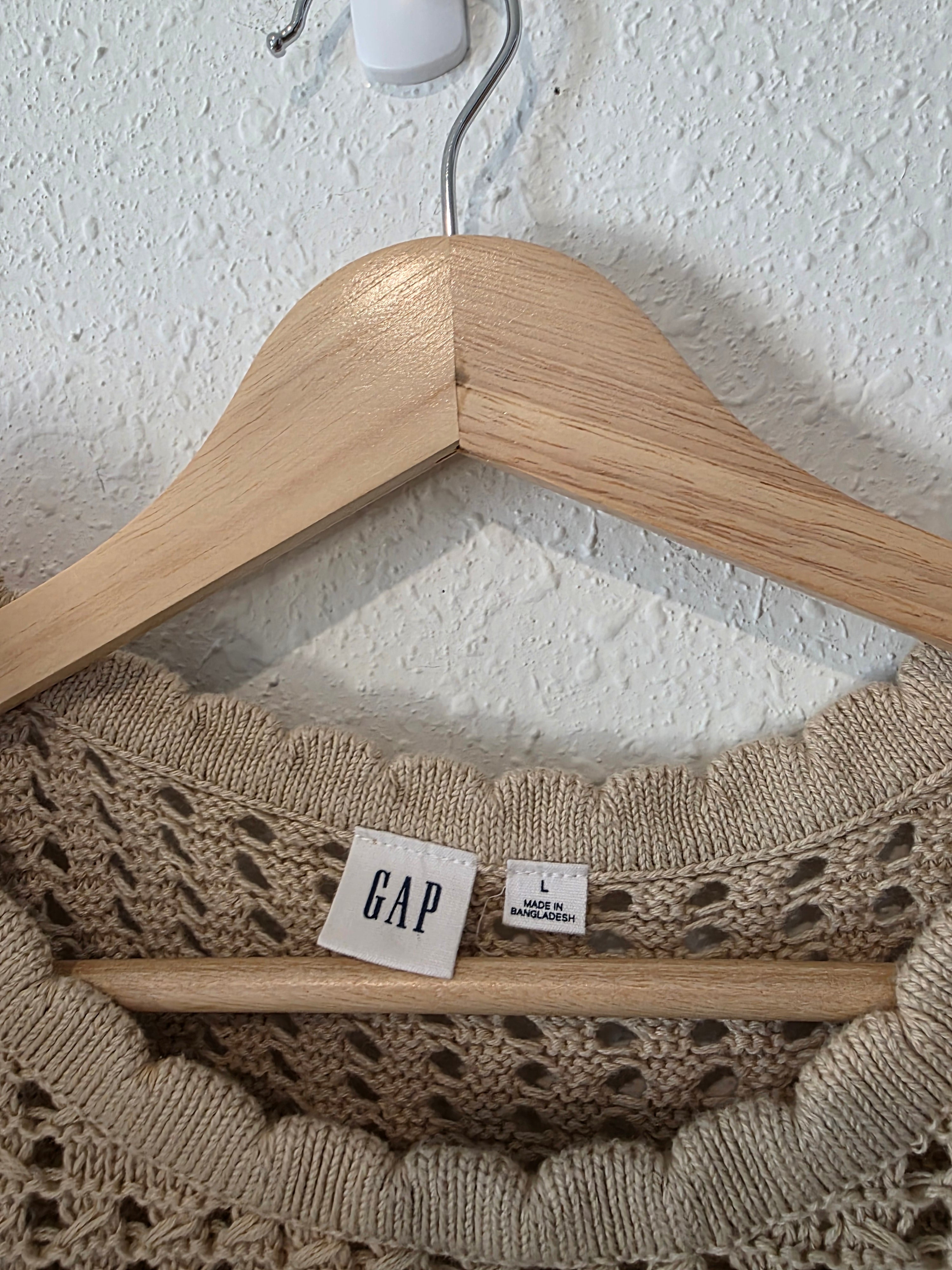 Gap Crochet Knit Top (L)