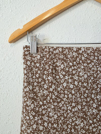Altar'd State Brown Floral Skirt (L)