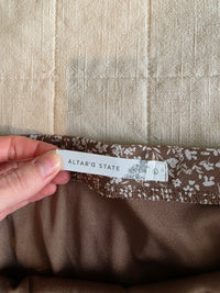 Altar'd State Brown Floral Skirt (L)