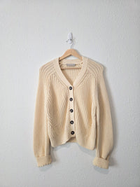 Everlane Textured Cotton Blend Cardigan (M)