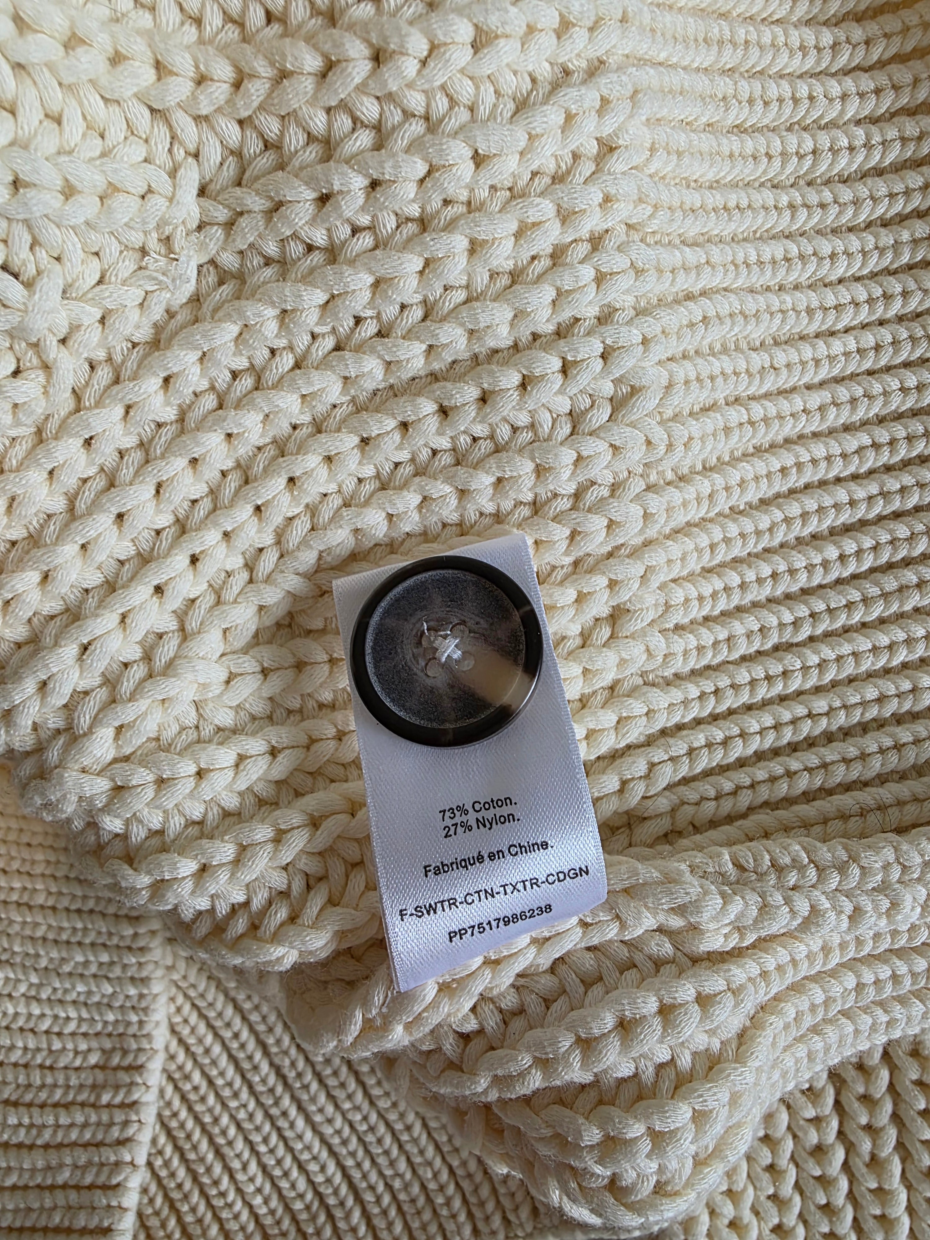 Everlane Textured Cotton Blend Cardigan (M)