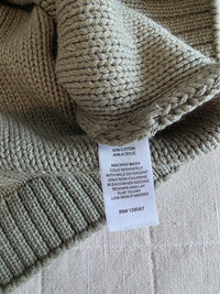 Green Crewneck Boxy Sweater Tee (M)