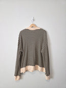 Striped Quarter Zip Pullover (2X)