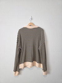 Striped Quarter Zip Pullover (2X)