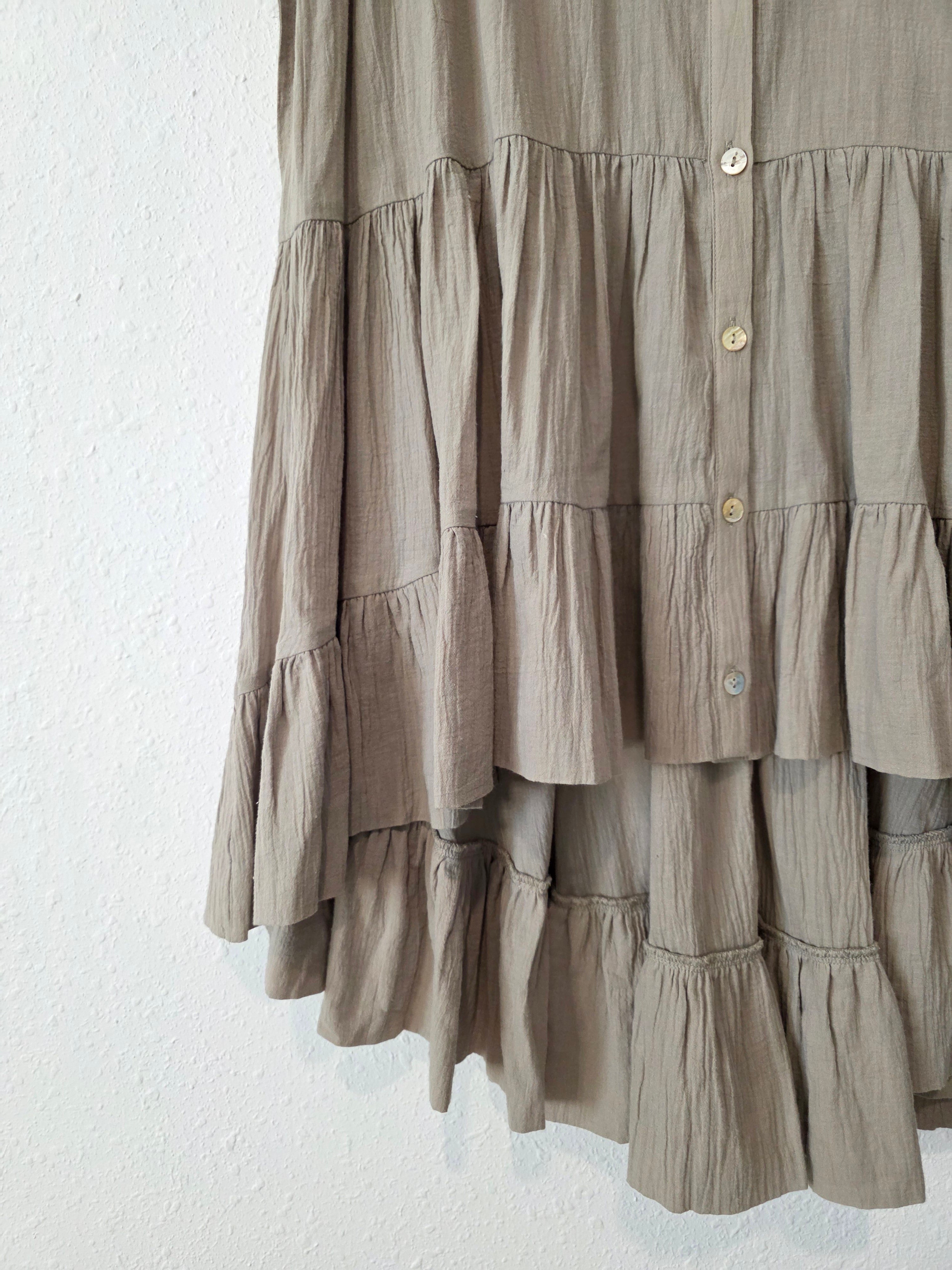 Oversized Flowy Button Up (M)