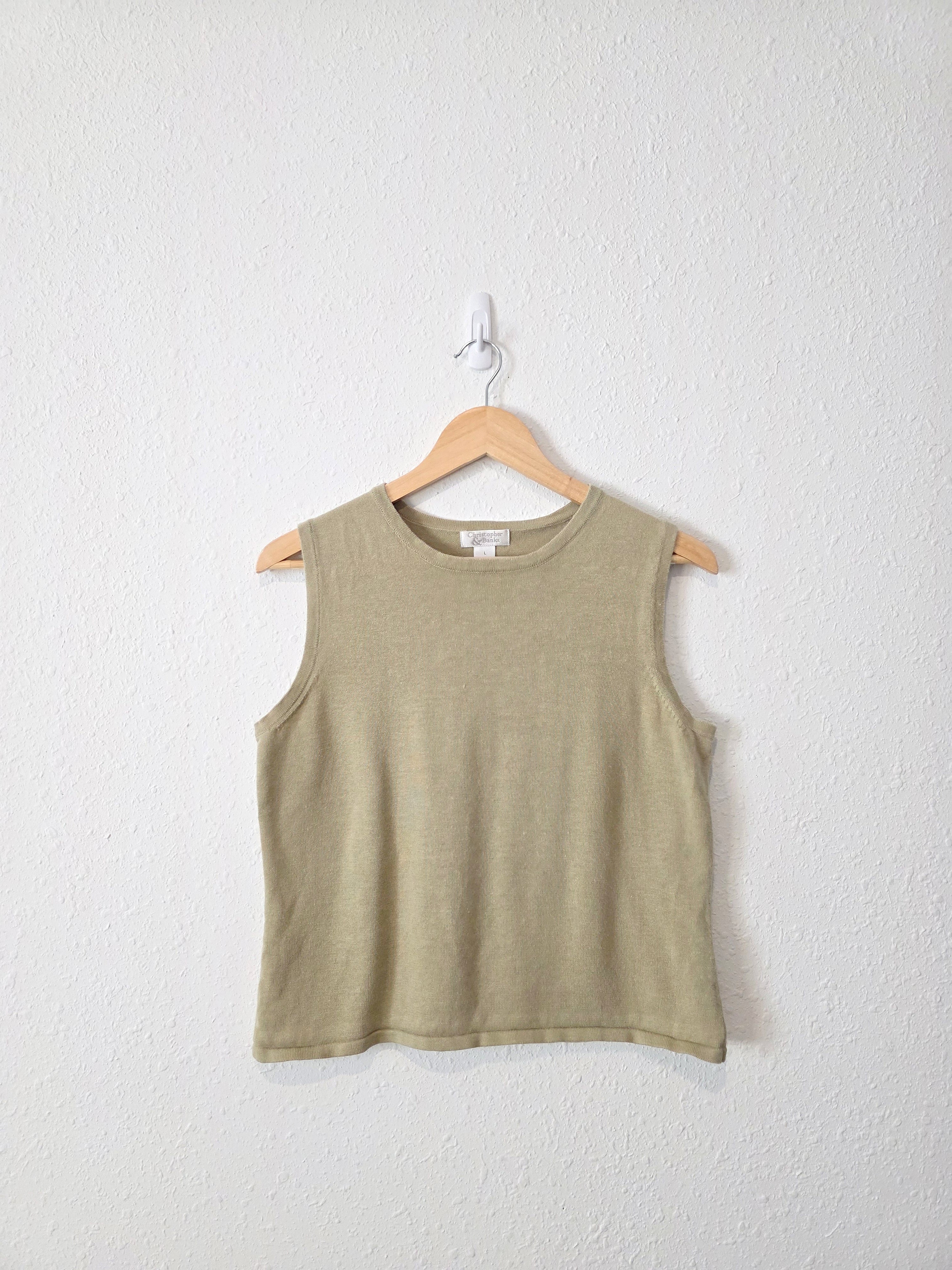 Vintage Cotton Ramie Tank (L)