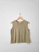 Vintage Cotton Ramie Tank (L)