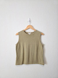 Vintage Cotton Ramie Tank (L)