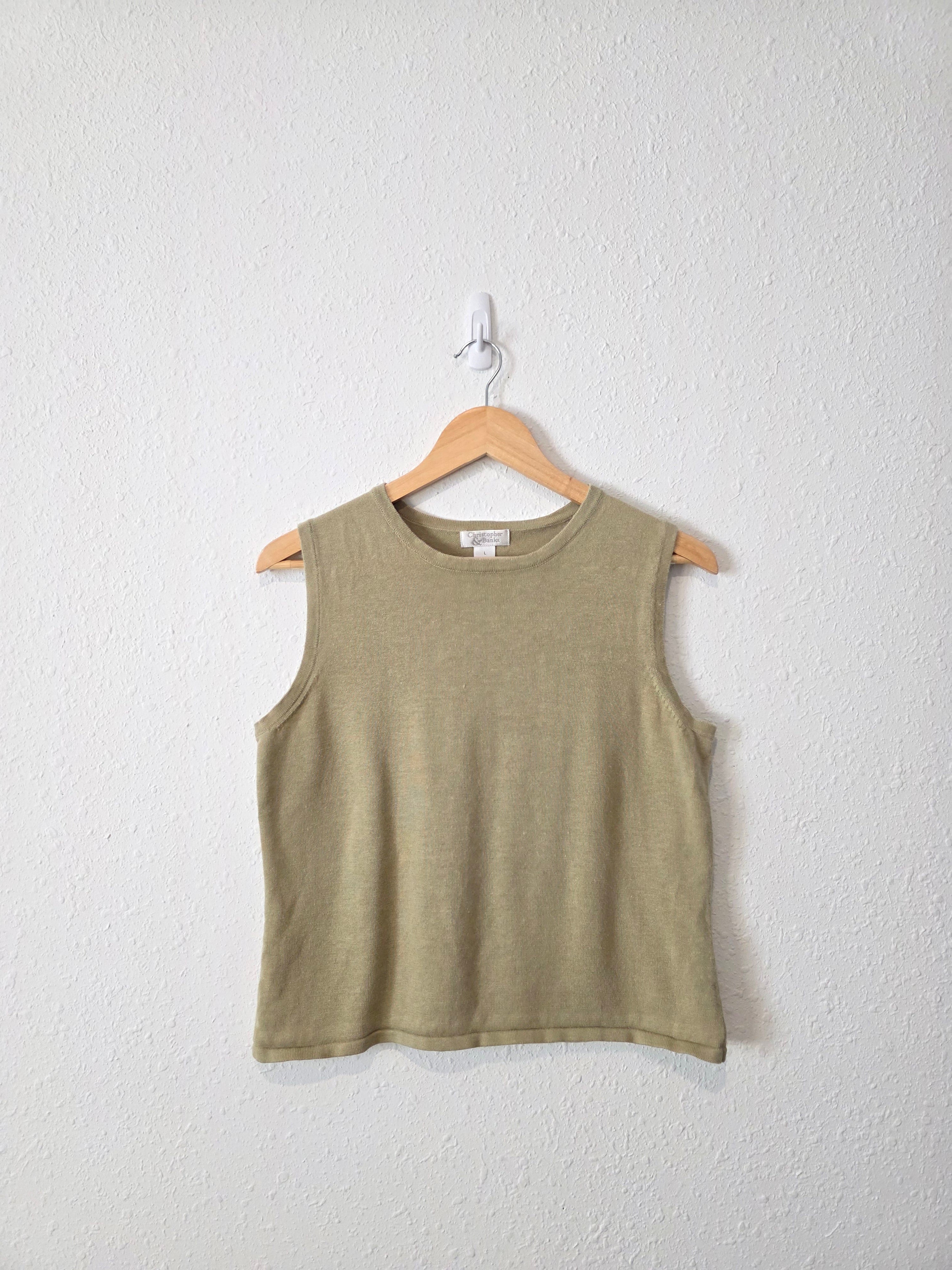 Vintage Cotton Ramie Tank (L)