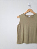 Vintage Cotton Ramie Tank (L)