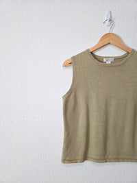 Vintage Cotton Ramie Tank (L)