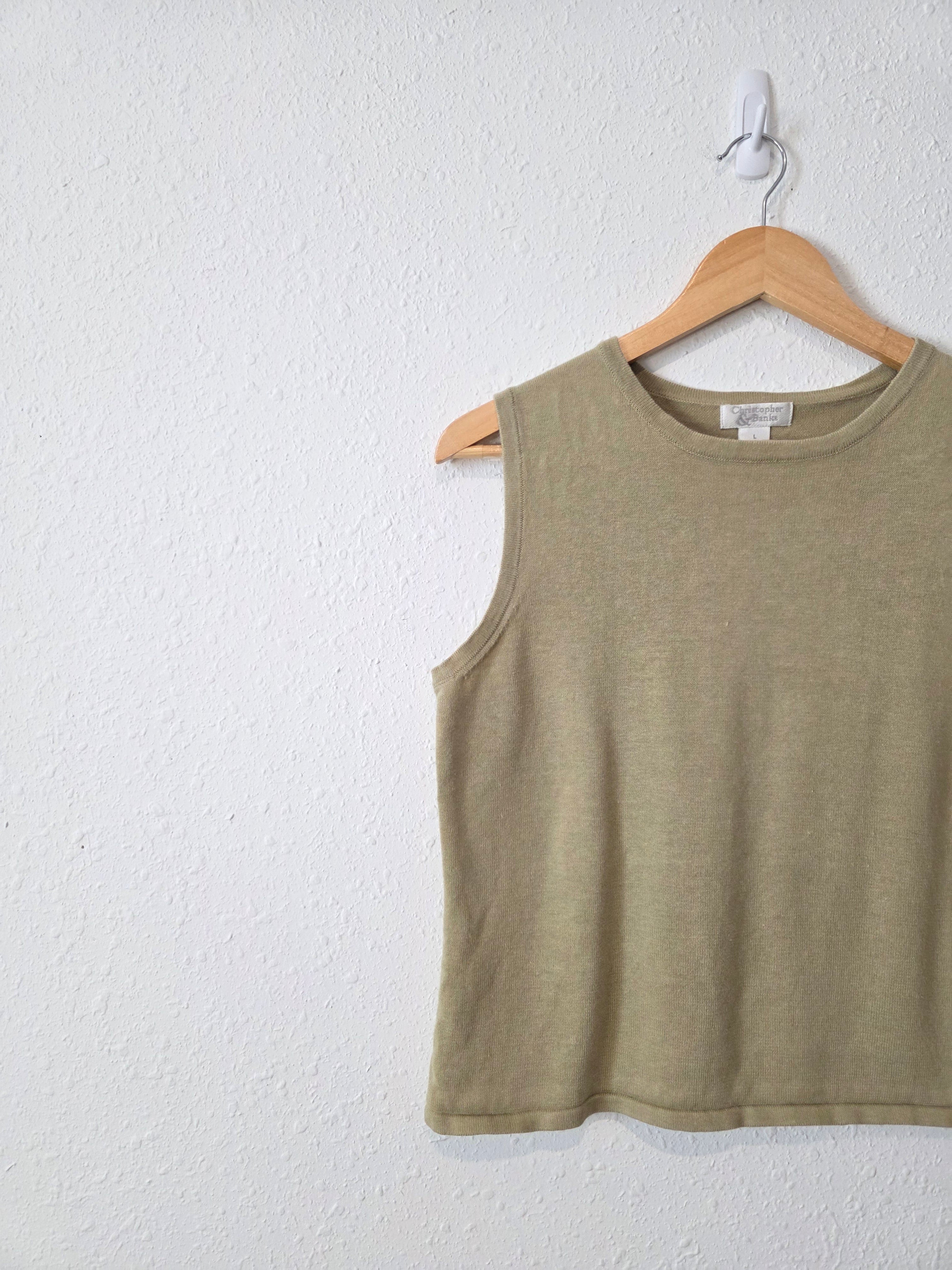 Vintage Cotton Ramie Tank (L)