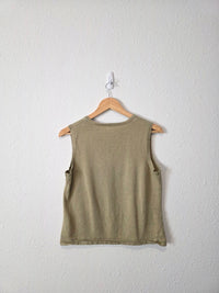 Vintage Cotton Ramie Tank (L)