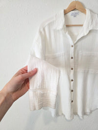 Miou Muse Cotton Gauze Button Up (M)