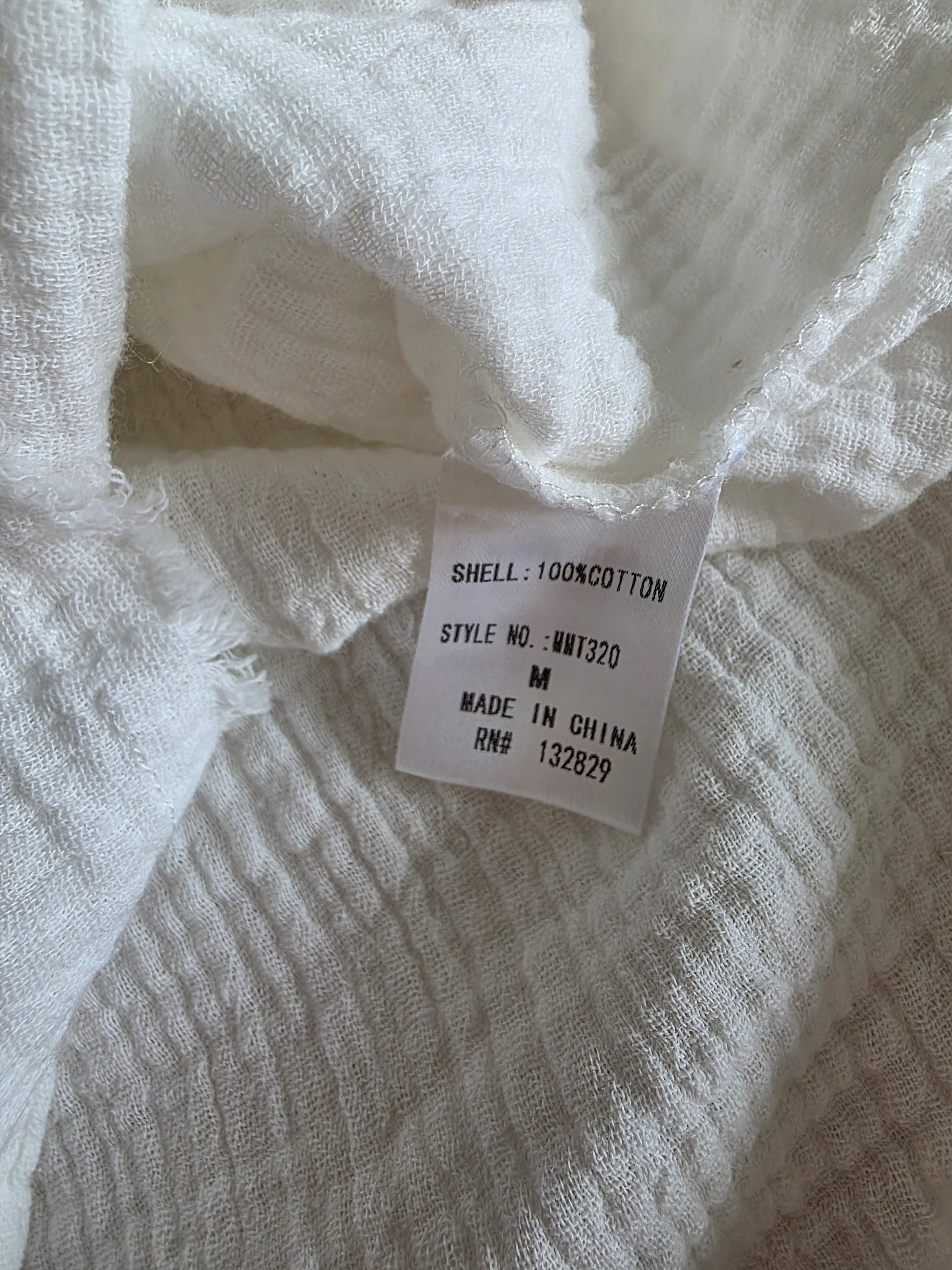 Miou Muse Cotton Gauze Button Up (M)