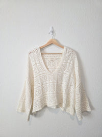 L Space Crochet Cotton Sweater (M)