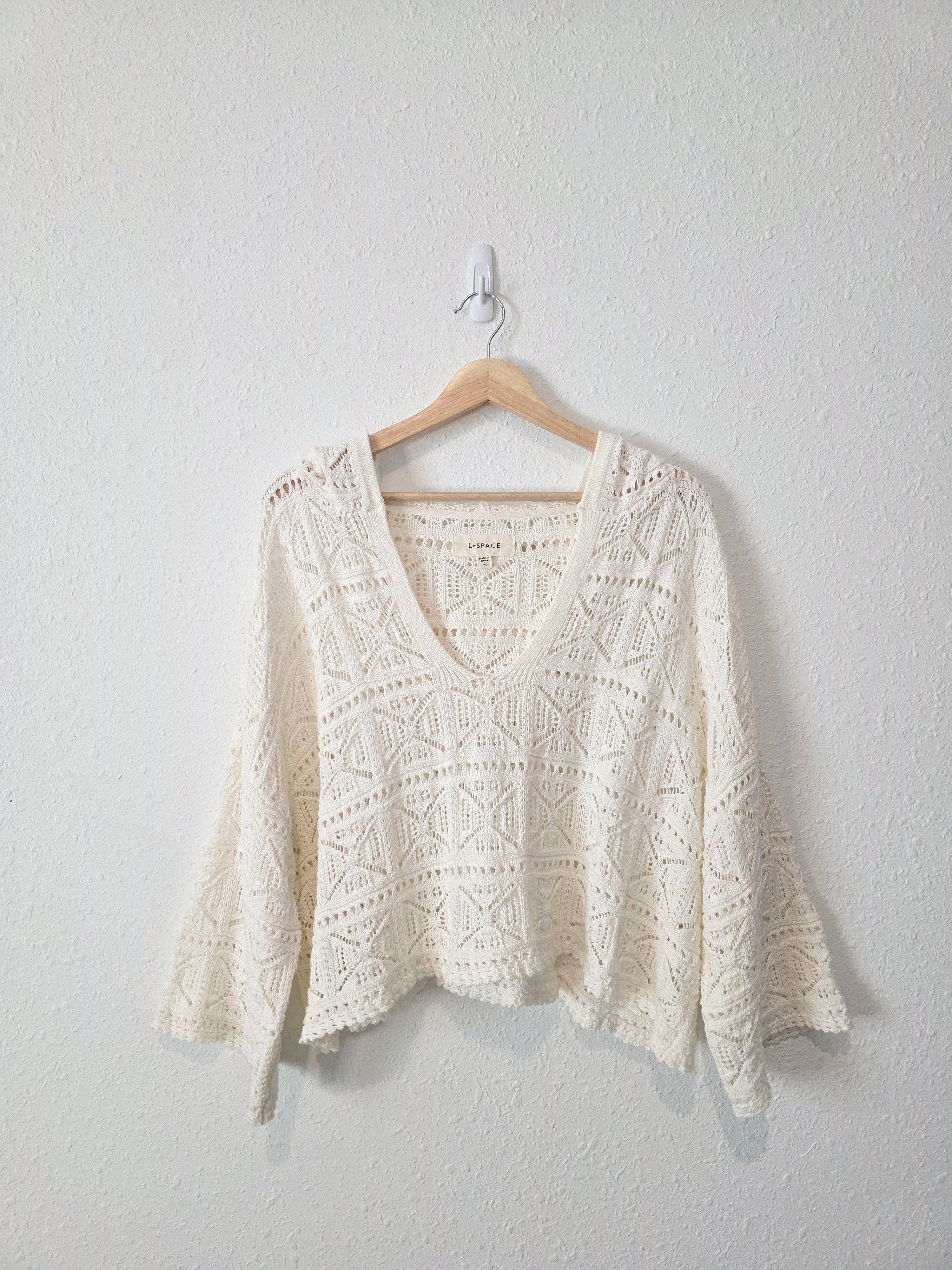 L Space Crochet Cotton Sweater (M)
