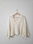 L Space Crochet Cotton Sweater (M)