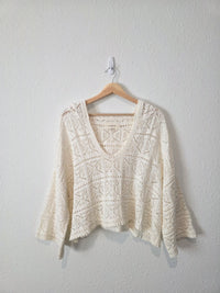 L Space Crochet Cotton Sweater (M)